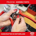 Felco F4 Pruning Shears – 9.25" Swiss-Made Garden Clippers for Pruning | Hand Pruners for Gardening | Garden Tool Cutter with Precision Bypass Blade, Aluminum Body, Replaceable Parts, Nut/Bolt Model