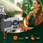 Garden Sprinkler Timer Dial Hose Faucet Programmable Water Timer with Rain Delay,Manual, Automatic Watering System Irrigation,1 Outlet