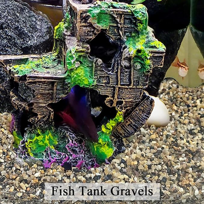 FANTIAN 5 lbs Fish Tank Sand, 1/16 inch Mini Aquarium Gravel, Decorative Pea Gravel Stones for Air Plants, Vase Fillers, Landscaping and Succulent Soil Cover