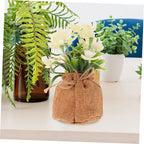 Unomor Realistic Faux Phalaenopsis Orchid Bonsai Decorative Bag Simulation Potted Flower for Home and Desktop Decor Lifelike Artificial Orchid Plant for Living Room Kitchen Bedroom Accent