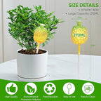 DDMY Plant Watering Globes, 270ML Large Capacity Self Watering Planter Insert for Indoor & Outdoor Plants Self Plant Watering Devices for Plant Lovers, Glass Watering Globes for Everyday Use (3 Pack)