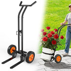 Heavy Duty Plant Dolly with Wheels, Adjustable Plant Caddy Pot Mover, No-Bend Rolling Garden Trolley with Suction Cups & Strap for Indoor Outdoor Planters, Black