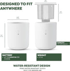 8 Inch Smart Self Watering Planter with WiFi Bridge & App Control – AI Plant Care System with Sensors, Automatic Watering, Alerts – Modern Indoor Planter for Houseplants | Cordless