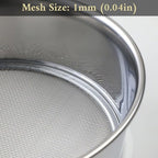 Wazakura 3PCS Soil Sieve Set 8-1/4 inch (210mm),3 Sieve Mesh Filter Sizes, Japanese Bonsai Gardening Tool - 8-1/4inch(210mm)