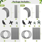 Obelisk Trellis for Climbing Plants Outdoor, 6.2 FT Plant Support for Tomato, Rose, Flowers, Grape, Pea, Cucumber, Rustproof Plastic Coated Metal Plant Tower for Potted Plants - 1PC Garden Trellis
