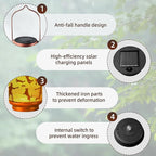 Solar Lanterns Outdoor Waterproof Gifts for Women Grandma Gifts for Mom Human Dog Projection Garden Decor Solar Hanging Lantern Metal for Patio Yard Festival Pathway Landscape