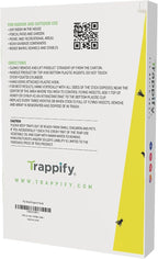 Trappify Hanging Fly Traps Outdoor: Fruit Flies and Flying Insect Trap for Indoor & Outdoor Use I Disposable Sticky Fly Trap Indoor House Pest Control (8 Pack)