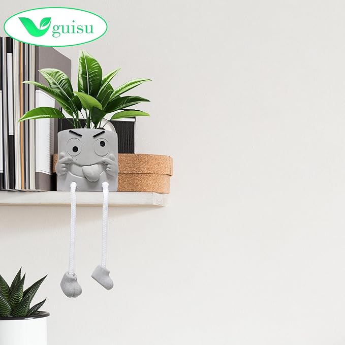 Uguisu 1PCS Cute Plant pots,2.5 Inch Succulent pots,Indoor Succulent planters,Small Flower pots for Home Decor,Room,Shelf Decor,Desk Decor.（No Plants）