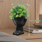 Zerzsy Fake Succulent, Mini Artificial Succulent Plants Desk Plant for Office Decor for Women, Cute Fake Plants Bathroom Decor - Set of 1