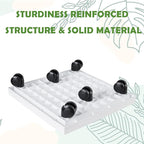 13 Inch Square Rolling Plant Caddy Saucer with Wheels, Heavy Duty Wheeled Planter Stand for Potted Plant, Coaster Roller Base Tray with Casters, Flower Pot Dolly Holder for Indoor Outdoor