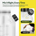 MAYGROVE 0.4 Gal Pump Sprayer, Hand Water Spray Bottle for Indoor Plant, Clear Plant Sprayer with Side Filling Port, Measuring Cup, Adjustable Nozzles, Safe Pressure Relief Valve