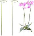 2 Pack Plant Stakes | Plant Supports for Tall Plants and Flowers | Green Garden Stakes | Help Your Flowers Grow | Tomato Cages for Garden | Plant Sticks for Orchid, Amaryllis, Peony, Peppers and More