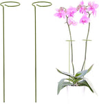 2 Pack Plant Stakes | Plant Supports for Tall Plants and Flowers | Green Garden Stakes | Help Your Flowers Grow | Tomato Cages for Garden | Plant Sticks for Orchid, Amaryllis, Peony, Peppers and More