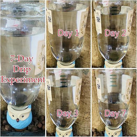 4 Pack Plant Watering Devices, Tulip Flower Shape Terracotta Watering Spikes, Vacation Self Watering Planter Insert, Terra Cotta Watering Spike for Indoor Outdoor Plants