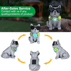 Solar Garden Statues Dog with Succulent and LED Lights Birthday Gifts for Women Mom Grandma Solar Outdoor Decor for Patio Backyard Yard Lawn Decoration-Unique Housewarming Gifts