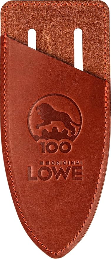 Original LÖWE 5, 100-Year Anniversary Edition - Professional Anvil Pruning Shears 5.100 Made of Metal with Stainless, Non-Stick Coated Steel Blade and Handcrafted Leather Holster