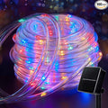 Brightown Solar Rope Lights, 39FT 100LED IP65 Waterproof Outdoor Solar String Lights with 8 Lighting Modes for Party, Garden, Yard, Home, Holiday, Tree Decoration, Multicolor