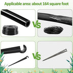 LasTool 98FT Drip Irrigation Kit,Automatic Garden Watering System with 1/4" Tubing,Adjustable Mist Sprayer Nozzles & Drip Emitters for Raised Bed,Patio,Lawn, Greenhouse-Easy DIY Installation