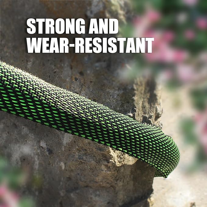 Relxitl Garden Hose 50 FT, Heavy Duty Water Hose with Aluminum Fittings, Puncture Proof All-weather, Ultra-Lightweight and Flexible, Watering and Cleaning for Outdoor