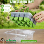 5-Pack Reusable Silicone Seed Starter Kit,Reusable 60Cell Seed Starter Trays with Easy Push-Out Design,Foldable Design for Easy Transplanting,Indoor Gardening Supplies for Vegetables, Flowers & Herbs