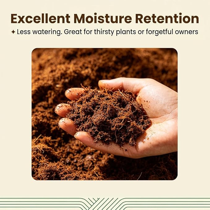 Halatool Organic Coco Coir Brick, 1 Pack Compressed Coco Coir for Plants, Coconut Fiber Substrate with Low EC & pH Balance, High Expansion Coco Peat Seed Starter Soil for Planting Gardening