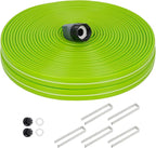 Sprinkler Soaker Hose 75FT, Watering Soaker Hose with Holes, High-Efficiency Sprinklers System for Garden and Lawn with Staples