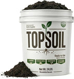 All Purpose Topsoil 24 lb Pail, Organic Potting Soil and Planting Mix, Root Boosting Garden Soil for Indoor Outdoor Houseplants, Flowers, Vegetables, Herbs, Shrubs, Raised Beds and Containers