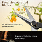 Wablade Japanese-Made Double-Edge Bonsai Pruning Shears, Precision Bud Scissors for Clean, Smooth Cuts on Soft Stems, Hand Pruner for Flowers & Plants, 5mm Capacity (Double-blade)