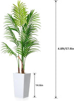 Garvee 4.8FT Artificial Palm Tree in Pot, Fake Floor Plants for Outdoor Indoor Living Room Decor