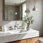 TOARTi Artificial Olive Tree Potted Plant with Stone Pot, 20.5" Tall Japanese Bonsai Tree Faux Plants Desk Plant, Realistic Greenery Decor for for Home Bedroom Bathroom Office Desk