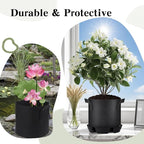 4Pcs Self Watering Pot Base with 1 Plant Grow Bag, Self Watering Pots for Indoor Plants, Plant Saucers, Auto Watering for Plants Indoor - Auto-Irrigation System for 5 Gallon Fabric Pots