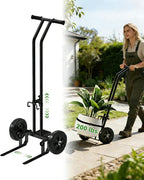 Plant Caddy with Wheels, 200 Lbs Capacity Plant Dolly Cart with Wheels, Handle, Adjustable Forks and Grips, Potted Plant Mover for Flower Shop, Home, Courtyard, Offices, Hotels