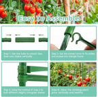 Riare 2 Pack 4 FT Tomato Cages for Garden- 48inches Heavy Duty Garden Stakes, Adjustable Tall Tomato Plant Support Tomato Trellis Cage for Pots, Raised Garden Bed, Climbing Vegetables Plants Flowers