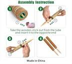 Moss Pole, 4 Pack 17Inch Monstera Plant Support for Climbing Plants Accessories Indoor -Stackable Moss Poles Plant Support Stakes -Coir Plant Pole Sticks for Potted Plants -Pothos, Tall Plant Trellis