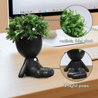 Zerzsy Mini Succulent Plant, Cute Desktop Decorations, Desktop Plant for Women Office Decor, Cute Fake Plants Bathroom Decoration - Set of 1