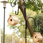 2 Pack Bird House Outside Wooden Birdhouse Set of 2, Hanging Birdhouses for Outdoor, Bluebird, Finch, Cardinals House (2Pcs)