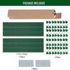 MAXPACE Greenhouse Hoops for DIY 2.7ft or Wider Grow Tunnel, Rust-Free Fiberglass Support Hoops Frame for Garden Fabric, Plant Support Garden Stakes, Gardening Supplies, 50pcs