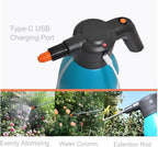 ES2-PRO Electric Spray Bottle 2L/0.5Gallon Plant Mister,Spray About 30 Gallons On a Single Charge,Rechargeable Battery Powered Sprayer,Automatic Watering Can,Pump Sprayer for Indoor Plants (Blue)