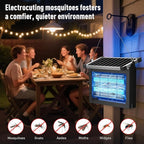 Solar Bug Zapper Outdoor Waterproof, 4500V Cordless Mosquito Zapper | USB-C rechargeable, solar powered with auto light sensor, hanging or stake use for patio, garden, backyard, camping, garage