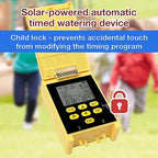 Professional Automatic Drip Irrigation Kits, Solar Dual Pump Garden Plant Watering System Indoor Outdoor, Watering Device Intelligent Timing Rainwater Sensing Drip Irrigation