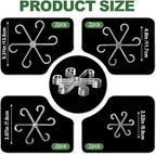 8 Pack Upgraded Plant Stem Support, Clear Plant Support for Indoor Plants, Monstera Plant Support, Reusable Plant Stabilizer, 4 Sizes Included Plant Accessories