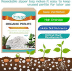 Legigo 6 Quarts Organic Horticultural Perlite for Plants Indoor- Natural Horticultural Soil Additive Conditioner Mix for Improves Drainage, Ventilation and Root Growth