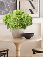 ZYTUYO 4PCS Green Fake Real Touch Hydrangea Flowers 20'' Lifelike Latex Artificial Hydrangeas for Spring Home Decor Outdoor Garden Porch Indoor Bathroom Living Room Kitchen Table Centerpiece