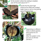 MIIIM 9 PCS Air Layering Propagation Kit, Reusable Half Clear Grafting Ball, Air Layering Pods Clear, Plant Rooting Ball for Fast Propagation (S+M+L)