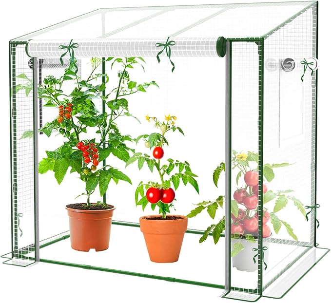 Mini Greenhouse, 47.2”(L) x31.5”(W) x47.2”(H) Greenhouses for Outdoors and Indoor, Durable Green House Kit with Window, Thicken PE Cover, Clear Mini Portable Garden Plant Green House