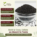 Organic Way Edible Basil Seeds | Organic & Kosher Certified | Sabja Seeds Rich in Fibers | Raw, Vegan, Non GMO & Gluten Free | USDA Certified | Origin - India (4 Ounce Pack)