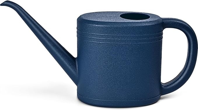 Plant Watering Can for Home Garden - with Long Spout - 1/4 Gallon - Navy Blue