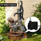 PULACO 400GPH Submersible Pump with 5 ft Tubing, (1500L/H 25W) durable fountain water pump for Pond Fountain, Aquariums Fish Tank, Statuary, Hydroponics