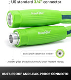 RAINPOINT Garden Hose 75FT, Up to 60% Lighter Non-Expanding Water Hose with TPE Inner Tube, Lightweight & Flexible Anti-Kink Hose, 800D Oxford Fabric, Weather-Resistant, 450PSI Burst, 3/4" Fittings