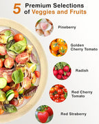 Red Strawberry and Pineberry Seed Pod Kit for AeroGarden, idoo, Ahopegarden, MUFGA with Strawberry, Pineberry, Radish, Red/Golden Harvest Cherry Tomato - Compatible with All Hydroponics (12-Pod)